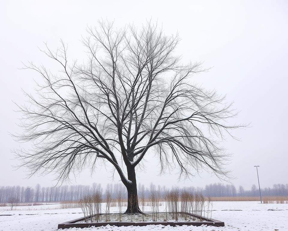 gießen im Winter Blauglockenbaum