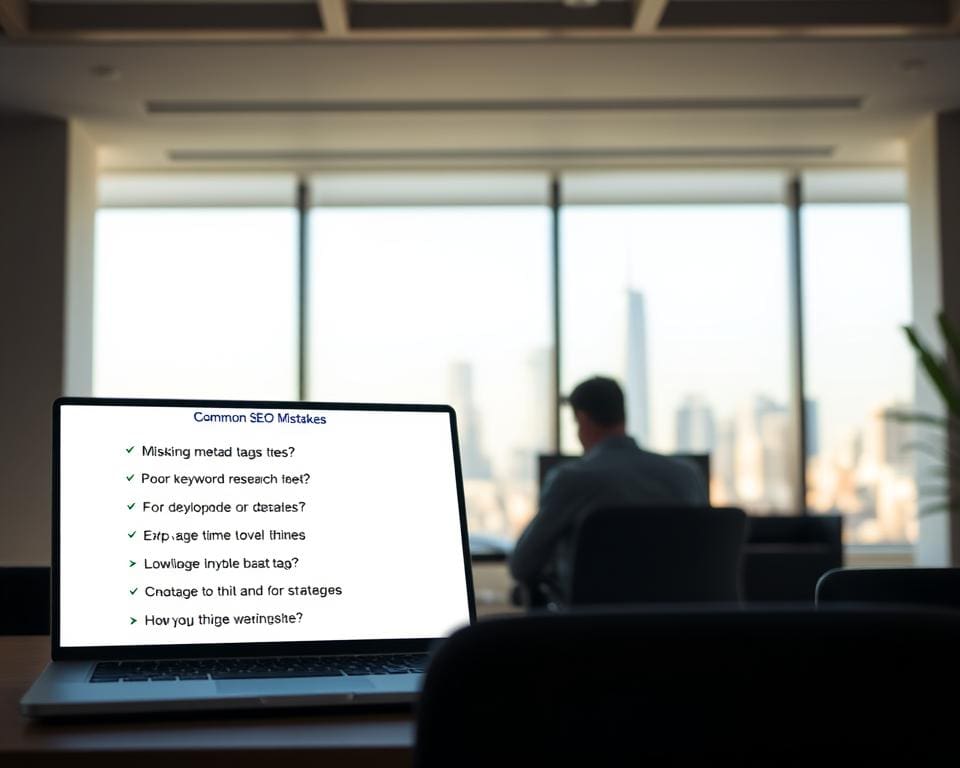 Was sind typische SEO-Fehler auf neuen Websites?