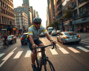 Wie reist man mit dem Fahrrad durch Städte sicher?