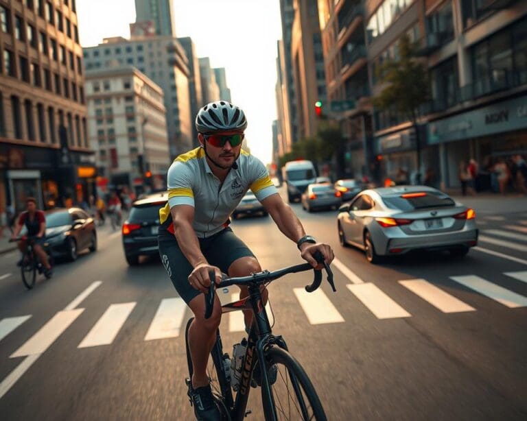 Wie reist man mit dem Fahrrad durch Städte sicher?