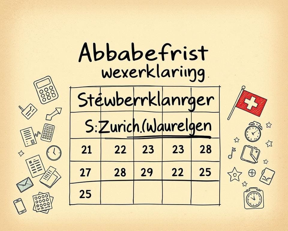 Abgabefrist Steuererklaerung Zuerich