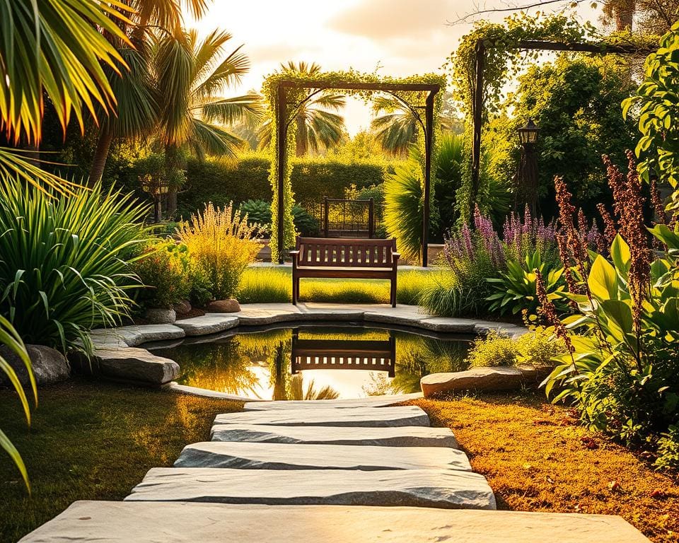 Wasserstellen im Garten zur Entspannung