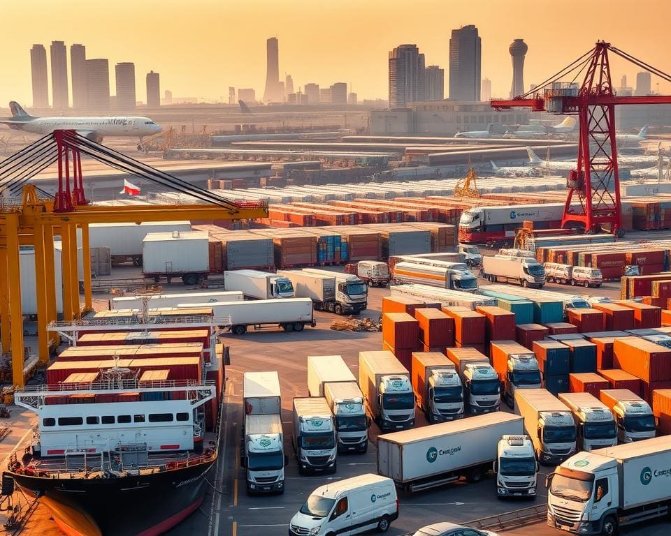 Logistikservices für internationale Lieferketten