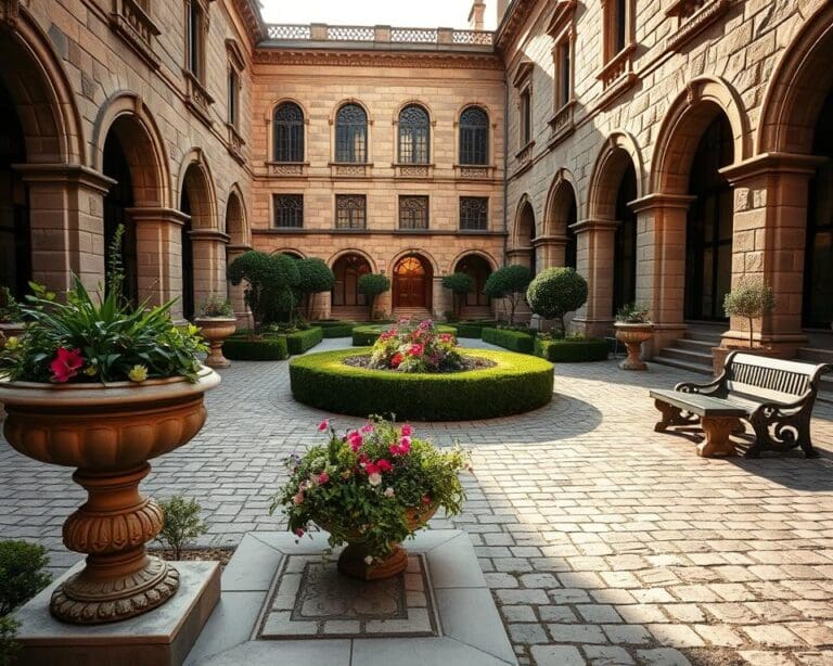 Wie entsteht ein eleganter Innenhof aus Stein?