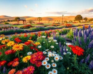 Wie ordnest du Beete für ganzjährigen Blütenflor?