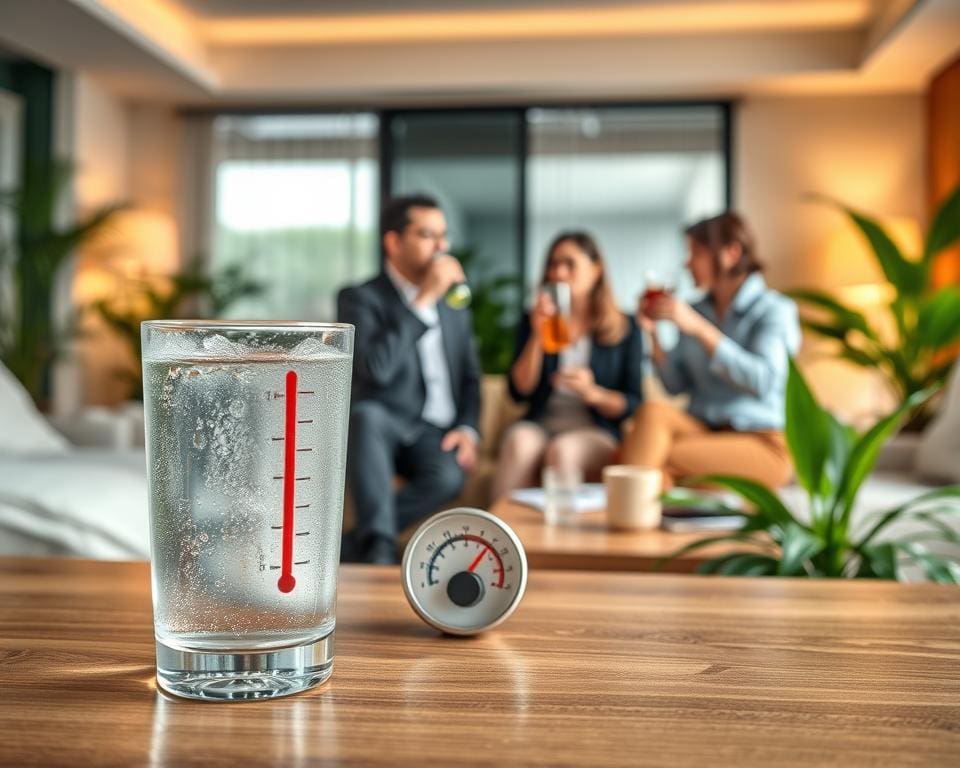Wie beeinflusst Trinken die Körpertemperatur?