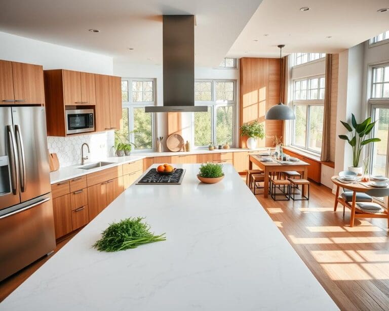 Wie richtet man eine offene Küche ein?