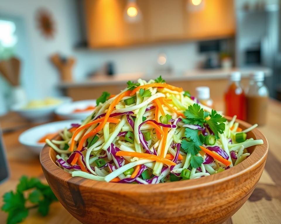Warum ist Coleslaw ein schneller und vielseitiger Beilagensalat?
