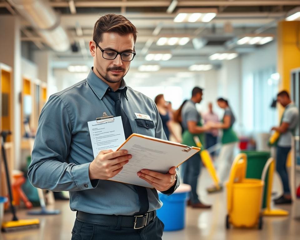 Wie arbeitet ein Serviceleiter im Reinigungsbereich?