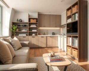 Wie integrierst du Stauraum platzsparend?