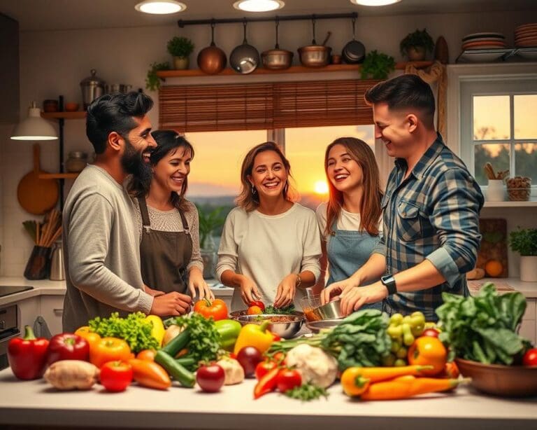 Warum sind Kochabende mit Freunden beliebt?