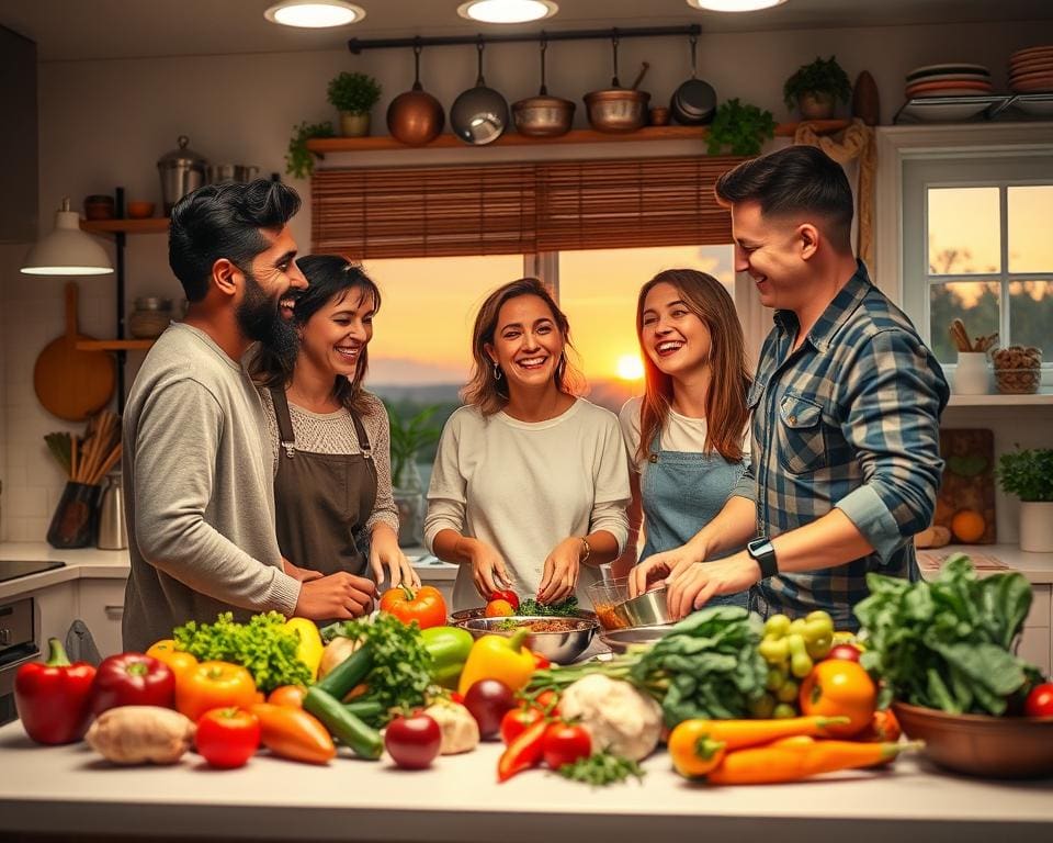 Warum sind Kochabende mit Freunden beliebt?