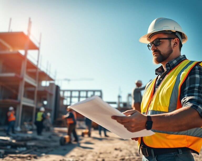 Was leistet ein Bauleiter auf der Baustelle?
