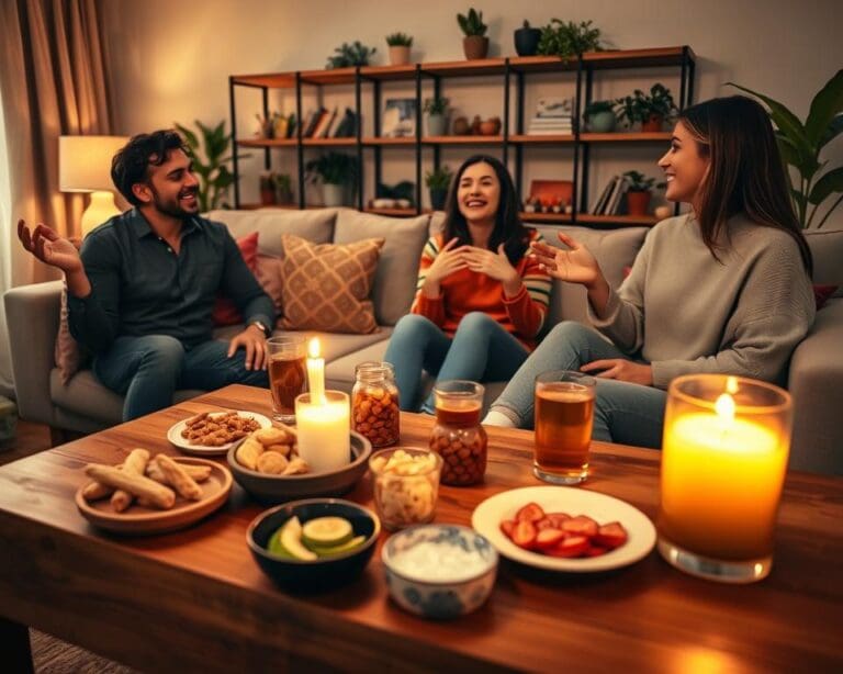 Wie organisiert man einen gemütlichen Abend mit Freunden?