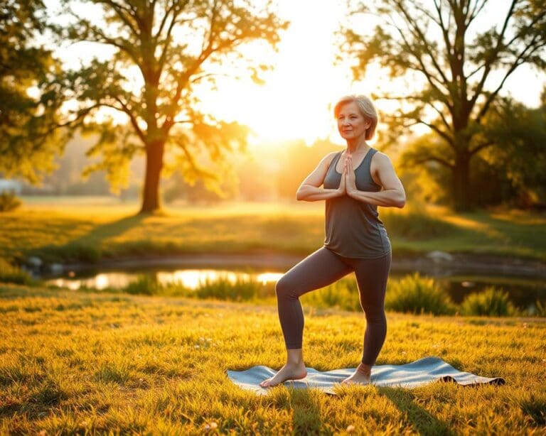 Yoga am Morgen