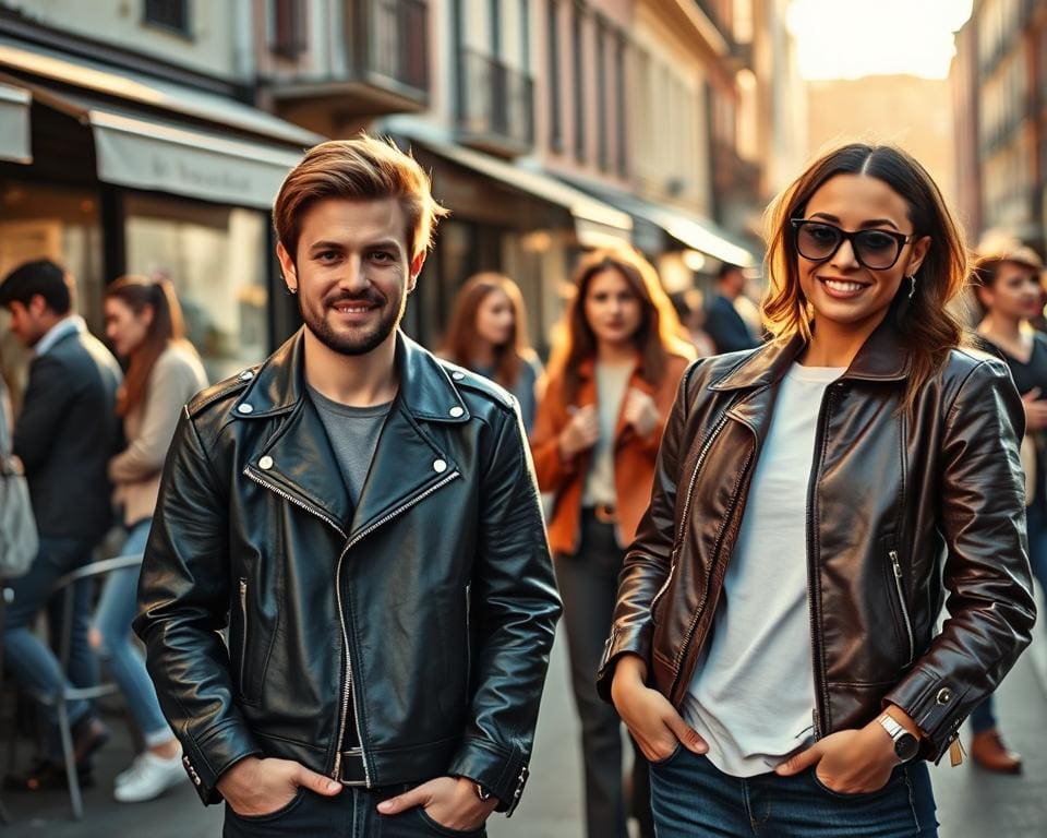 Lederjacke